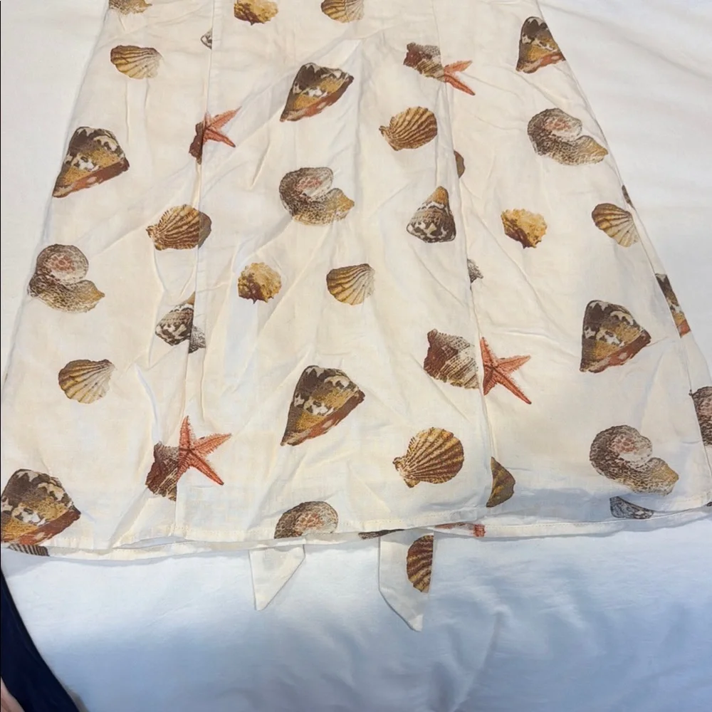 Target Cream and Brown Sleeveless Halter Sundress - Picture 3 of 5